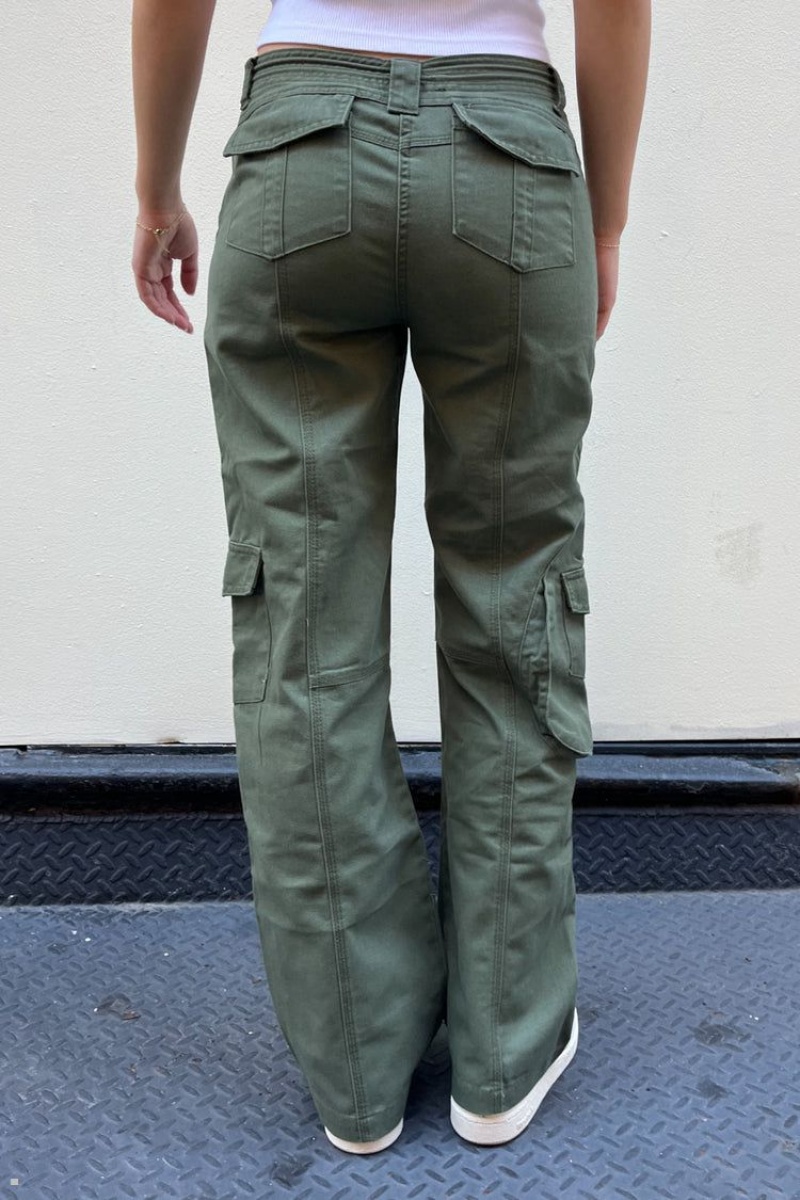 Pantalon Brandy Melville Kim Cargo Vert | VVU-04287198